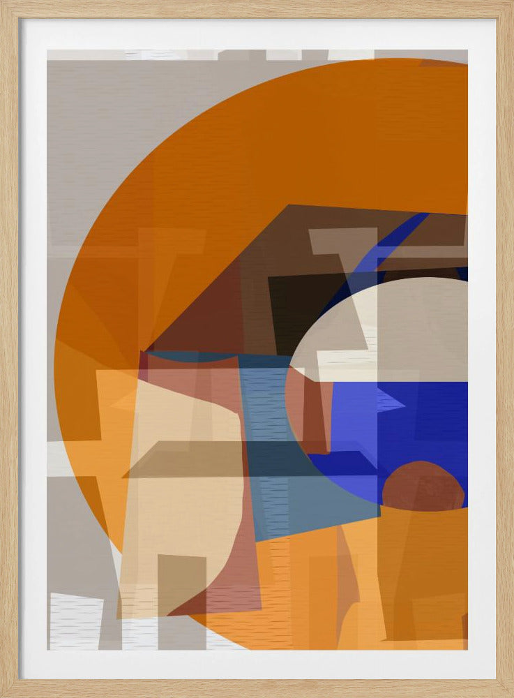 Orange Blue Woven 4 | Poster