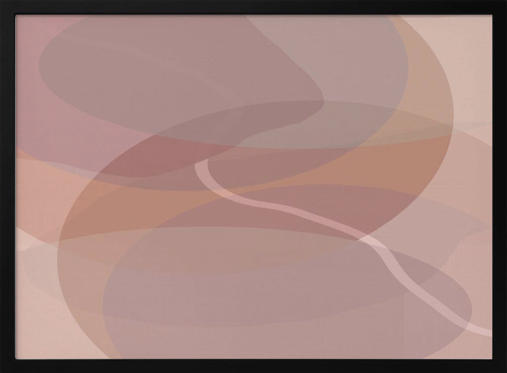 Dusty Rose Shapes 1 | Poster