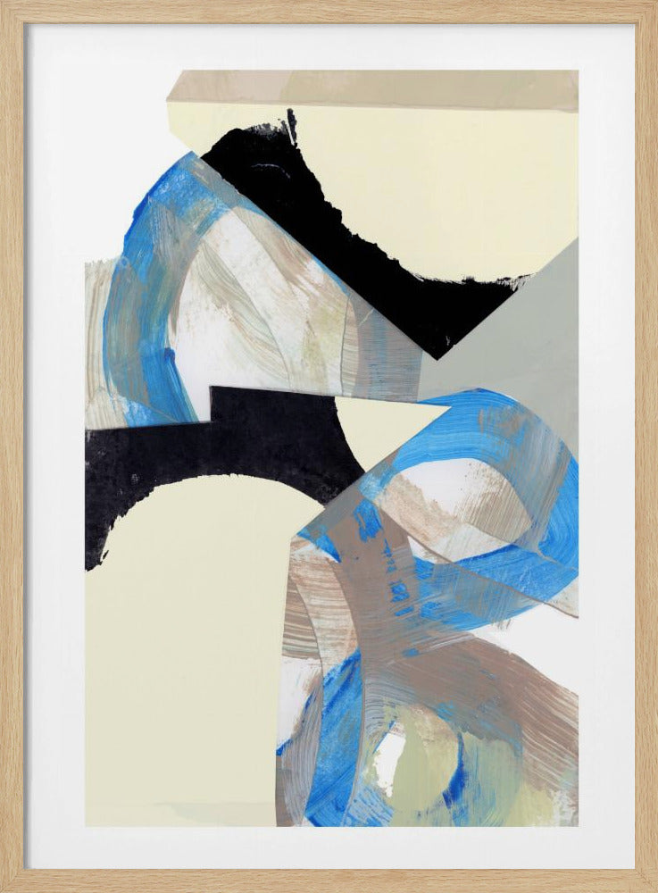 Blue Neutral Beige Black 1 | Poster