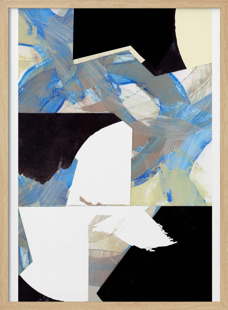 Blue Neutral Beige Black 3 | Poster