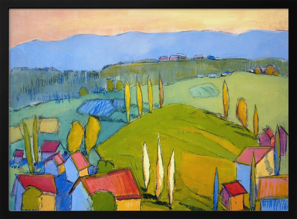 Colorful Hillscape | Poster