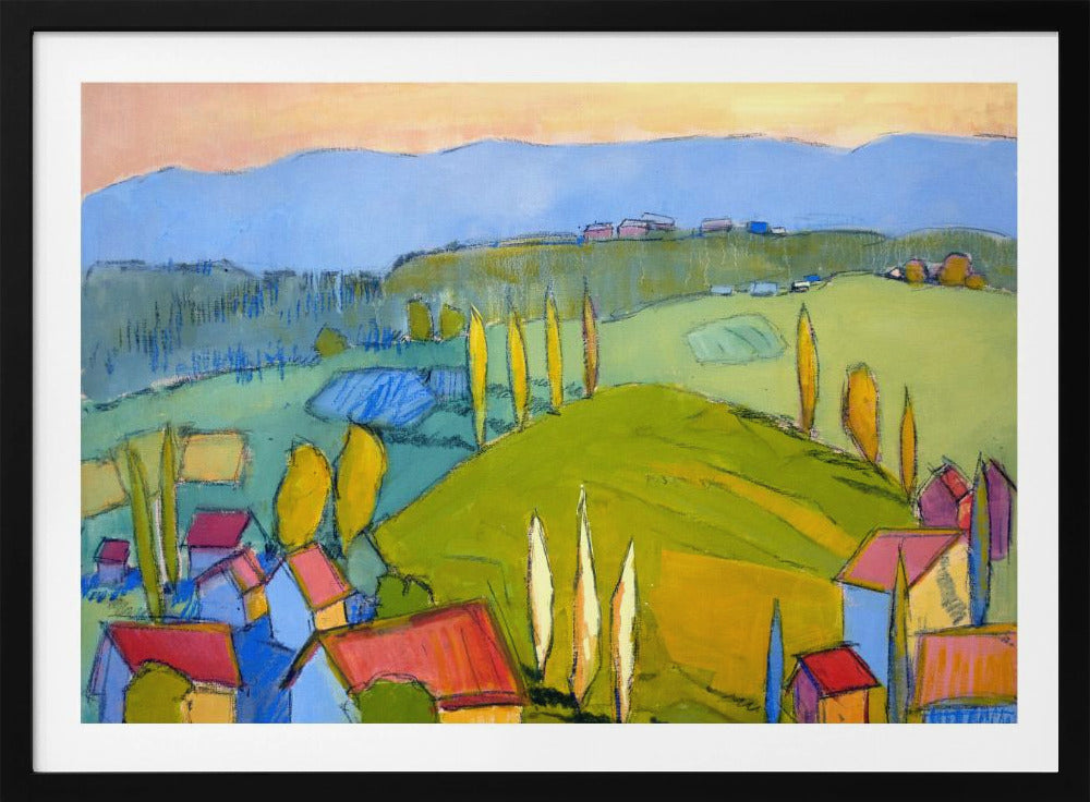 Colorful Hillscape | Poster