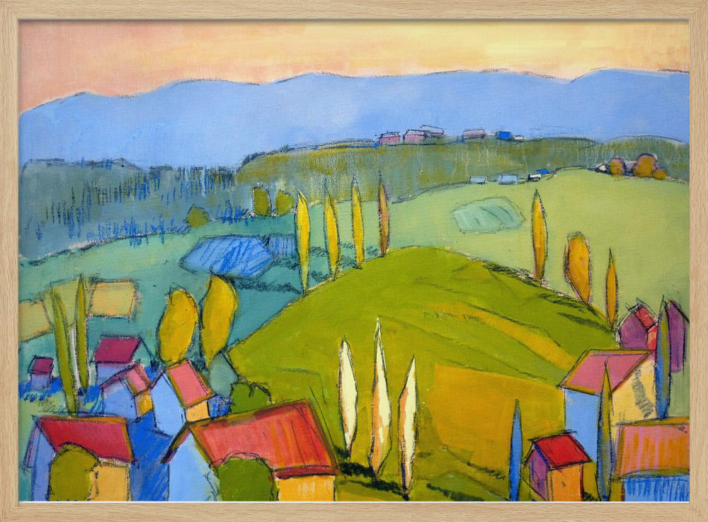 Colorful Hillscape | Poster
