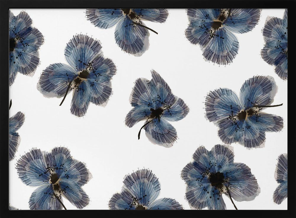 Navy Floral Mix | Poster