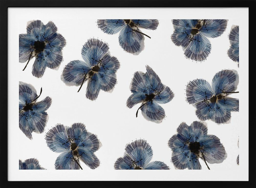 Navy Floral Mix | Poster