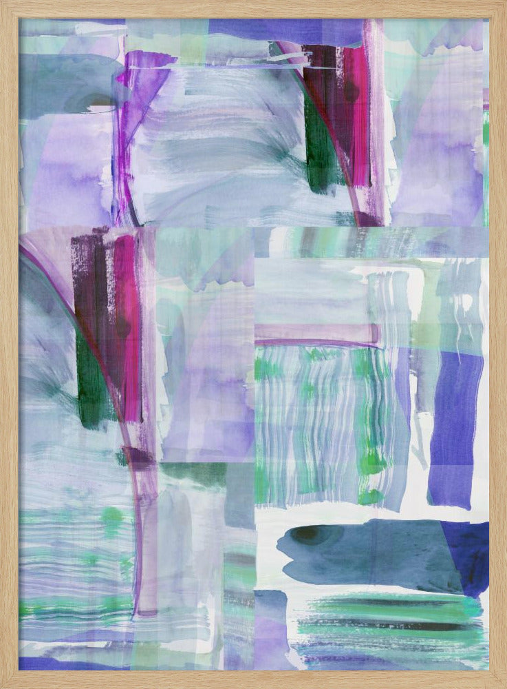 Plum Purple Lilac Abstract 1 | Poster