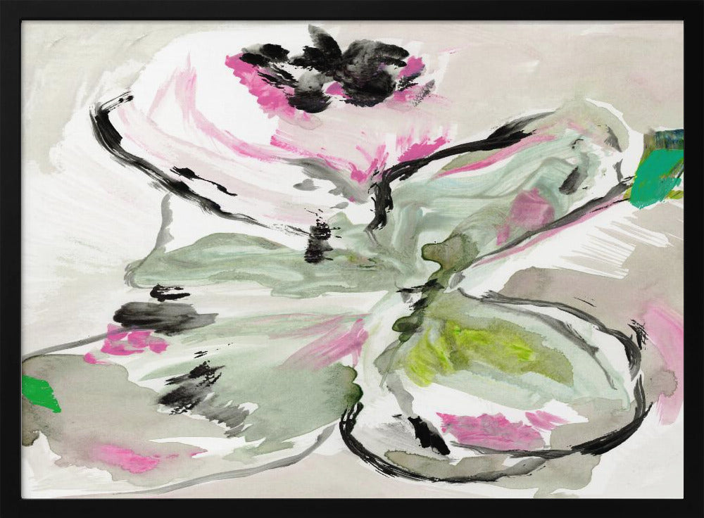 Abstract Purple Violet Pink Hues Floral 1 | Poster