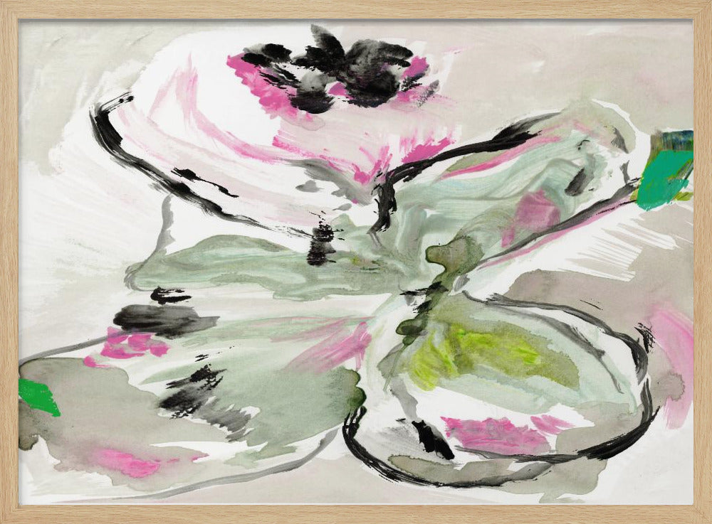 Abstract Purple Violet Pink Hues Floral 1 | Poster