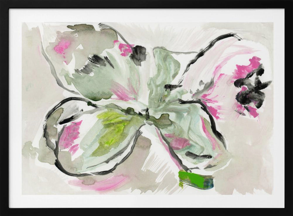 Abstract Purple Violet Pink Hues Floral 2 | Poster