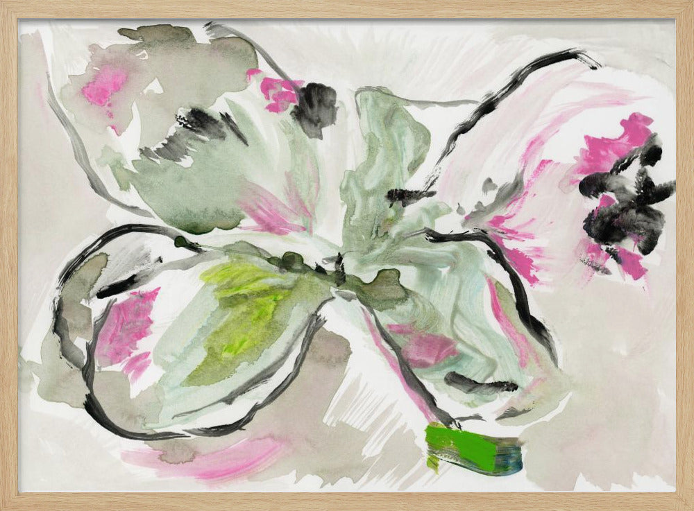 Abstract Purple Violet Pink Hues Floral 2 | Poster