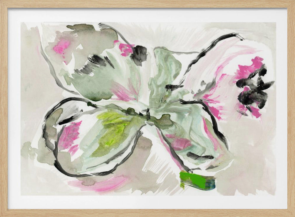 Abstract Purple Violet Pink Hues Floral 2 | Poster