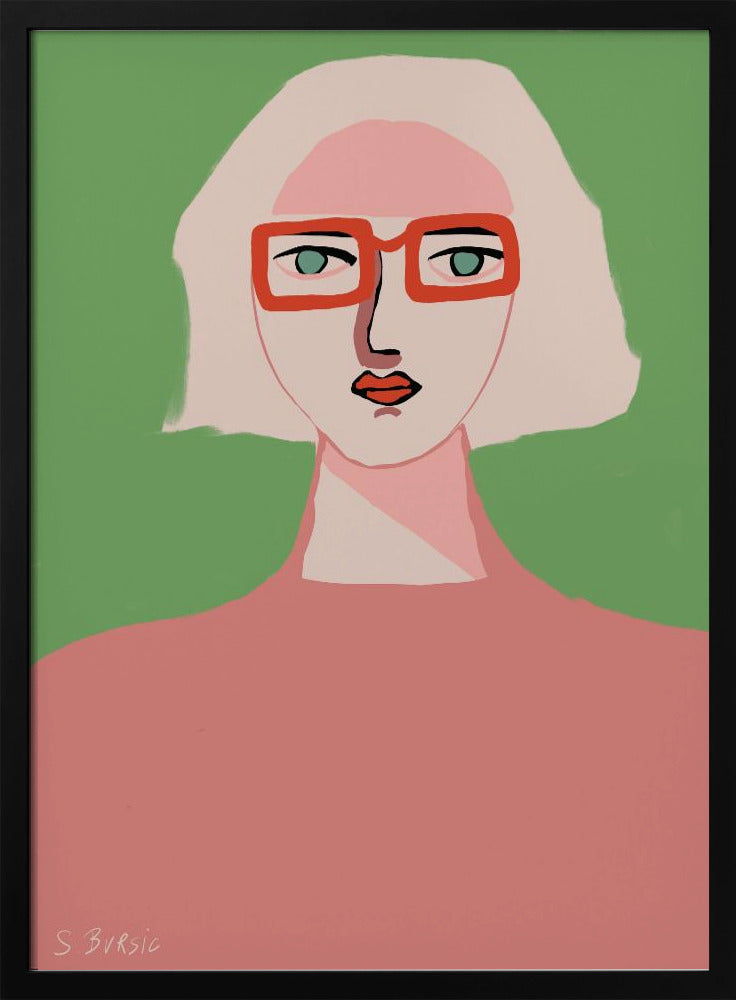 Lady with light hair | Poster