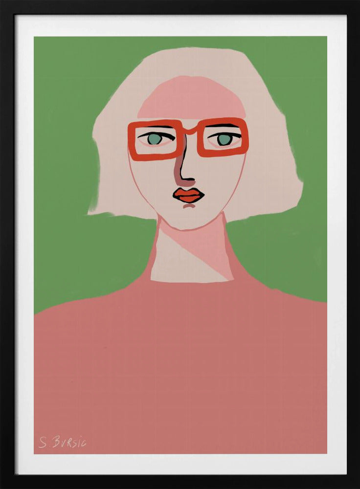 Lady with light hair | Poster
