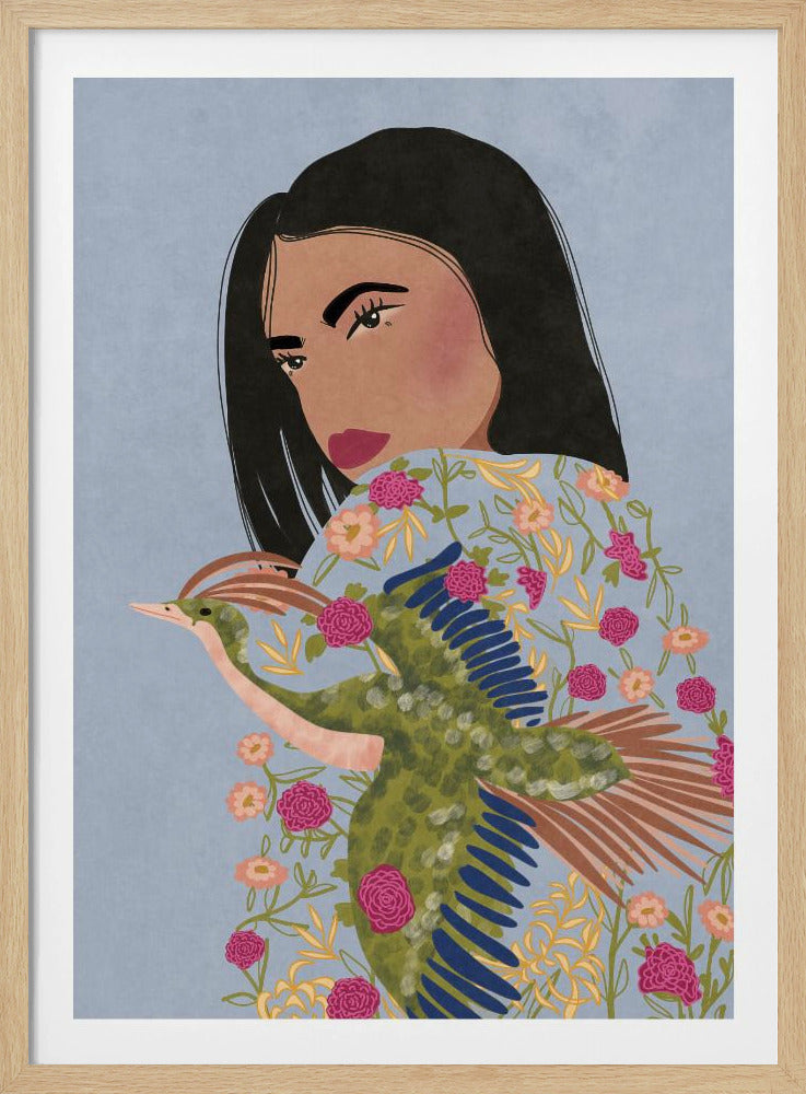 Girl with Crane | Poster