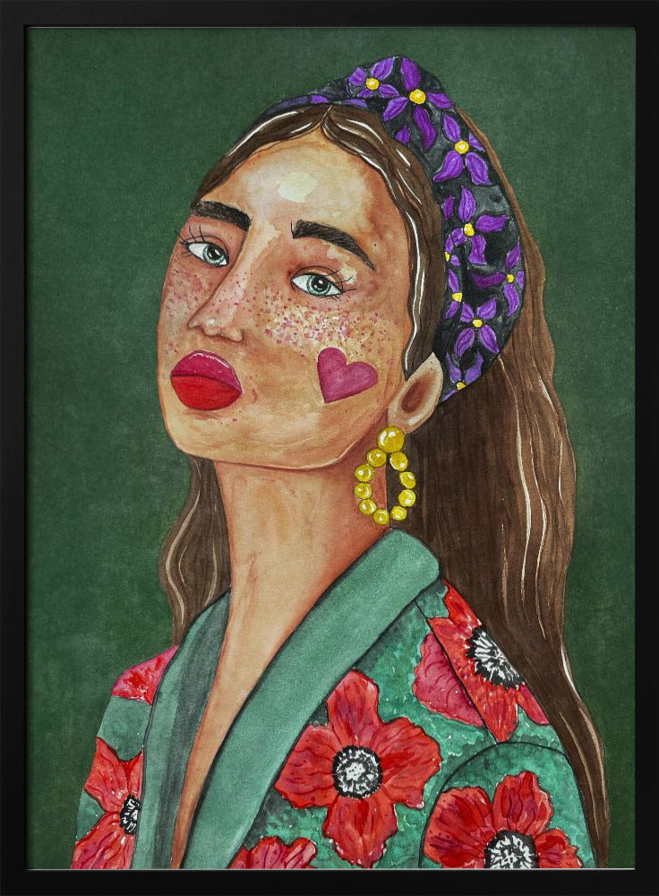 Girl with Hairband | Poster