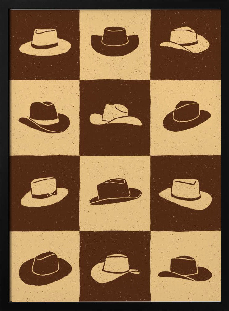 Cowboy Checkerboard | Poster