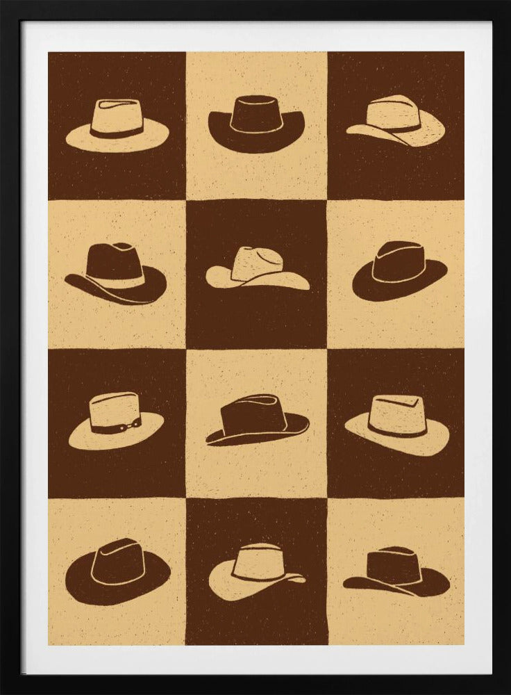 Cowboy Checkerboard | Poster