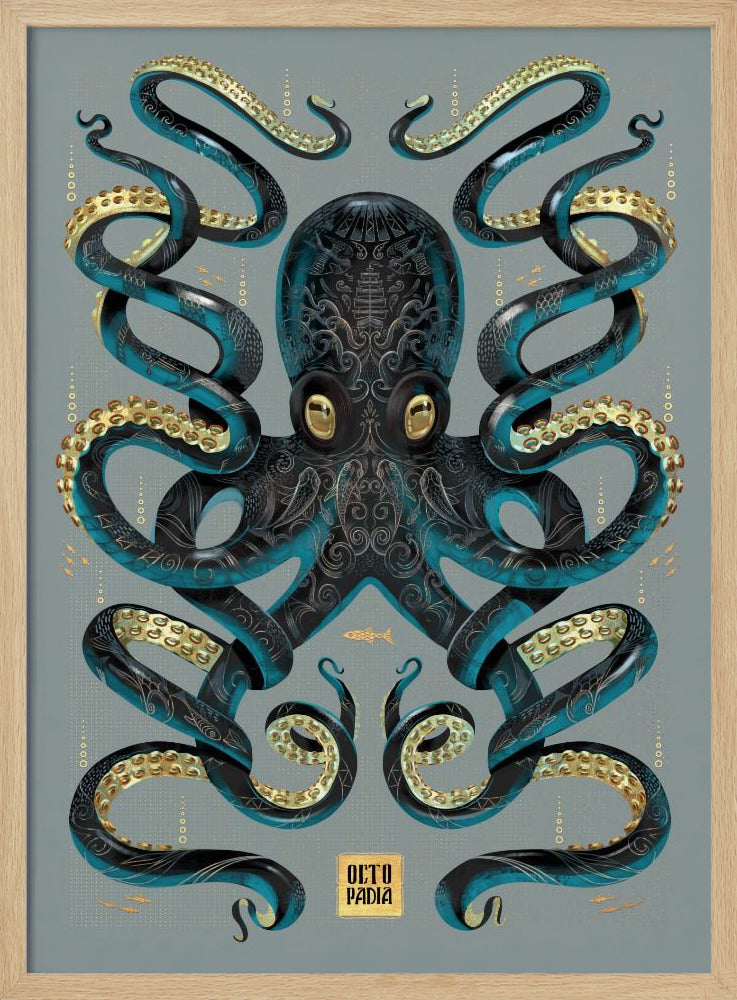 Octopus Black & Gold | Poster
