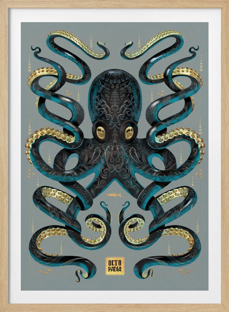 Octopus Black & Gold | Poster
