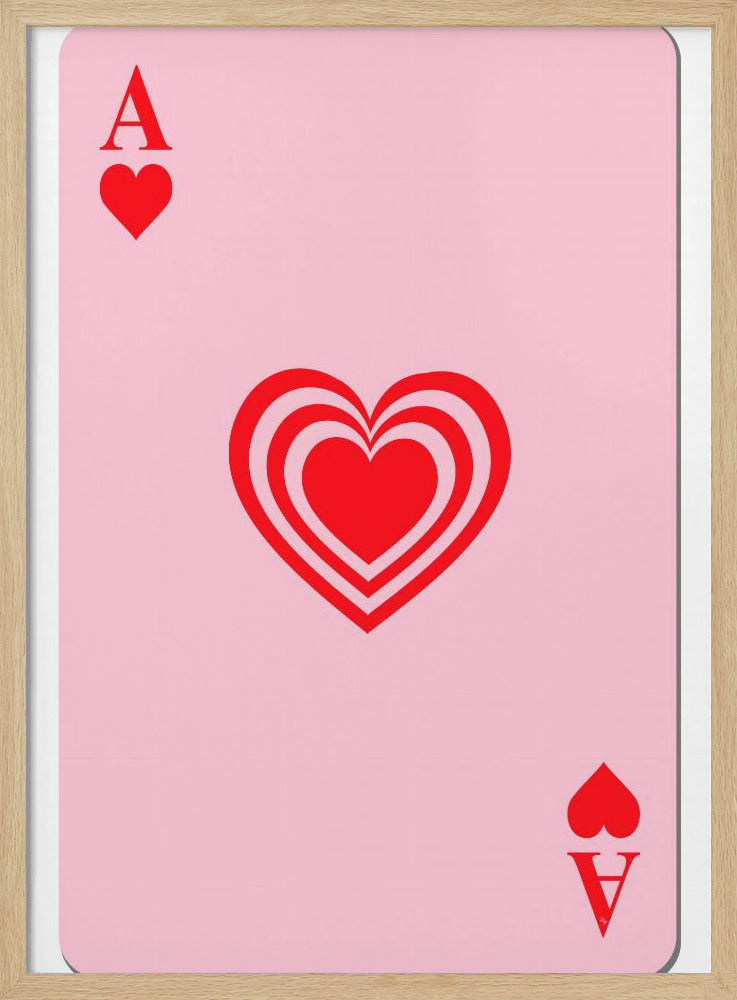 Ace of Hearts Glow | Poster