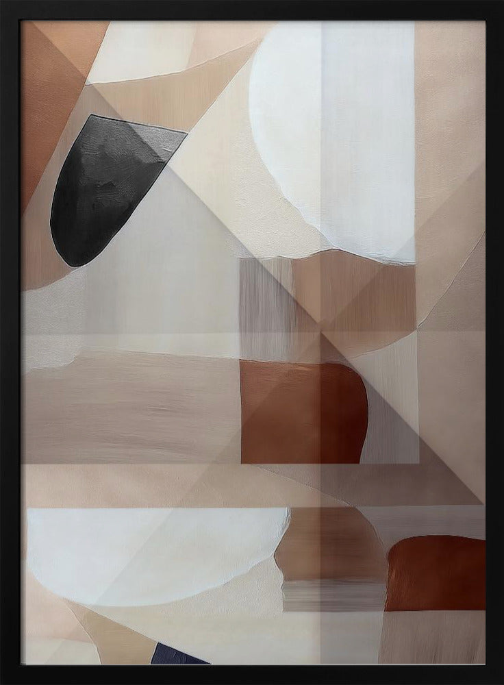 Abstract Copper Neutral Tone Painting 2 | Poster