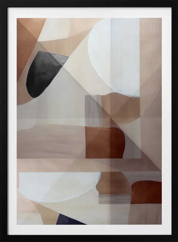 Abstract Copper Neutral Tone Painting 2 | Poster