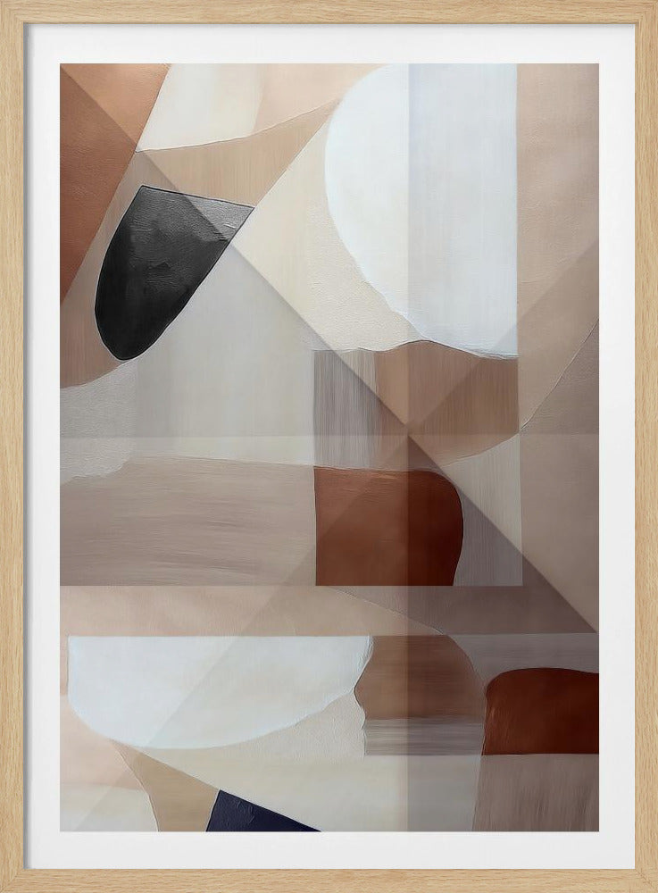 Abstract Copper Neutral Tone Painting 2 | Poster