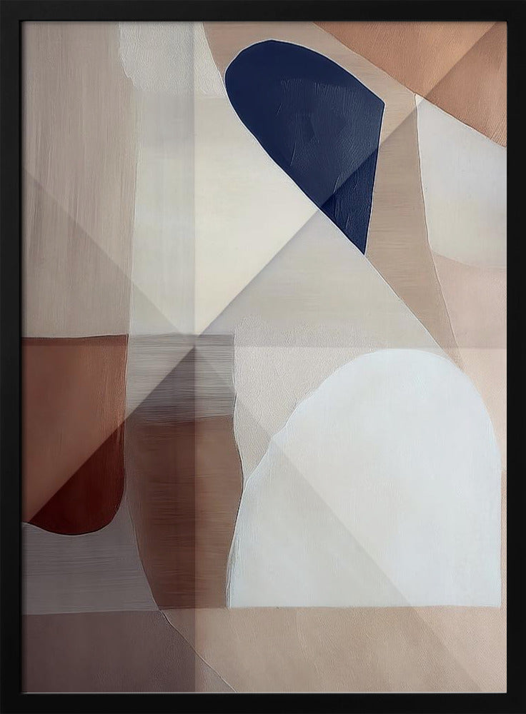 Abstract Copper Neutral Tone Painting 1 | Poster
