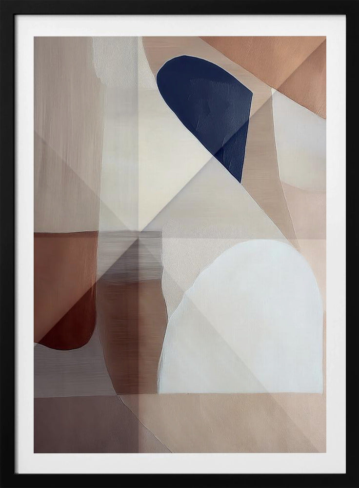 Abstract Copper Neutral Tone Painting 1 | Poster