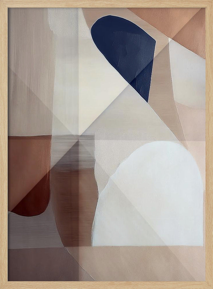 Abstract Copper Neutral Tone Painting 1 | Poster