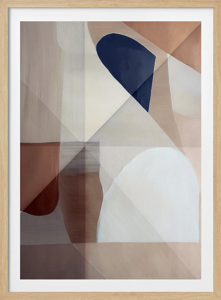 Abstract Copper Neutral Tone Painting 1 | Poster