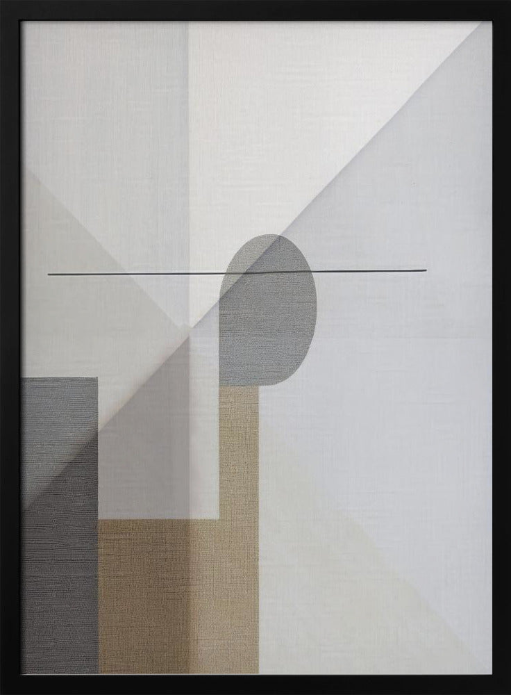 Abstract Neutral Tone Painting 3 | Poster