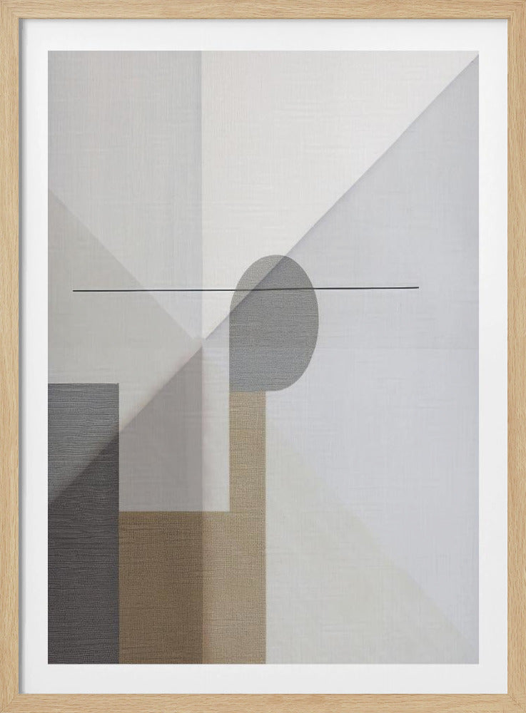 Abstract Neutral Tone Painting 3 | Poster