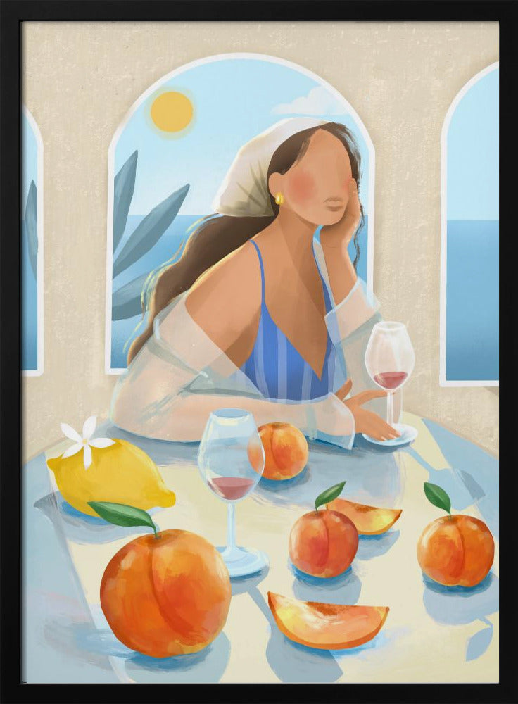 Girl with peaches | Poster