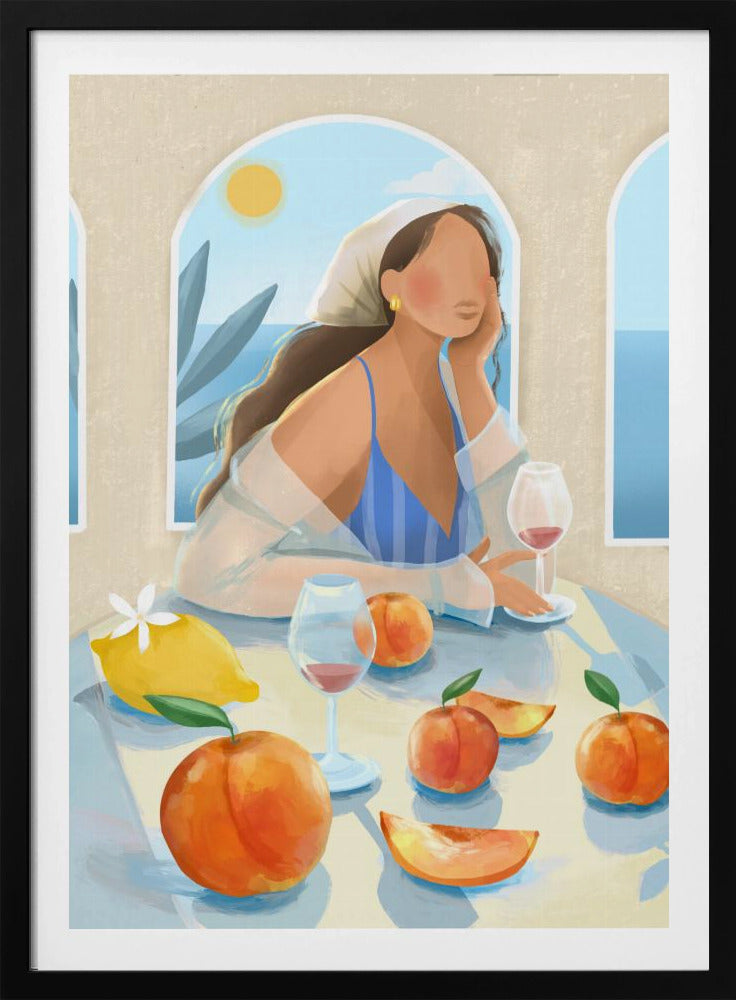 Girl with peaches | Poster