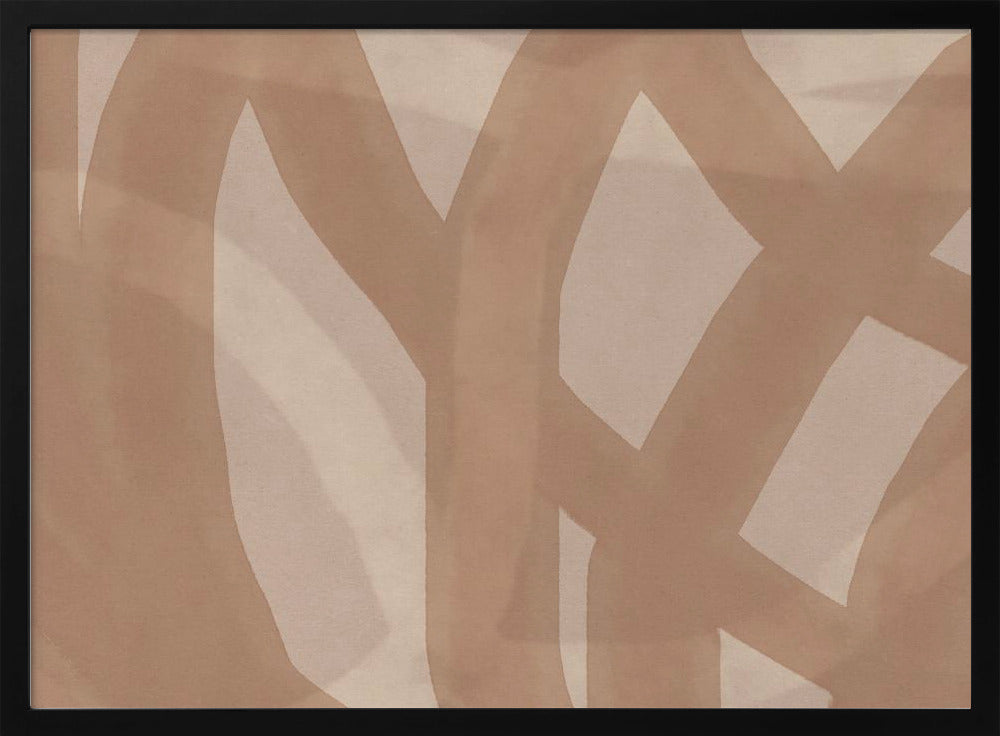 Neutral Abstract Watercolor In Nude and Pastel 9 | Poster