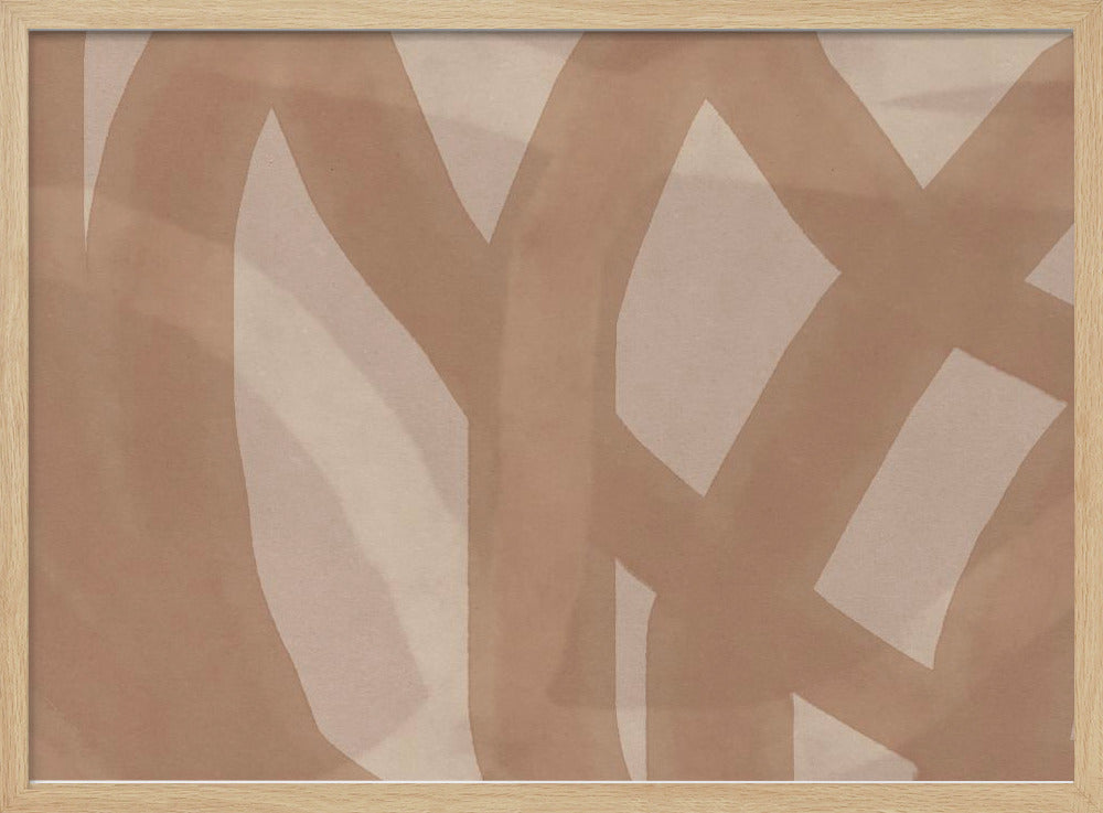 Neutral Abstract Watercolor In Nude and Pastel 9 | Poster