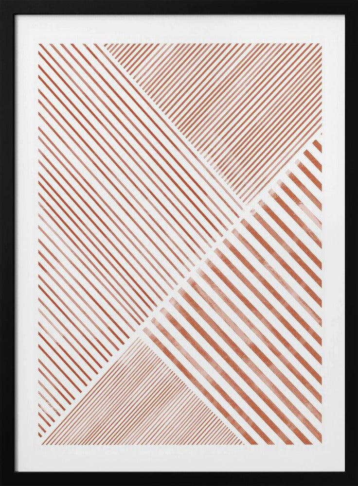 Crimson Stripes Dance | Poster