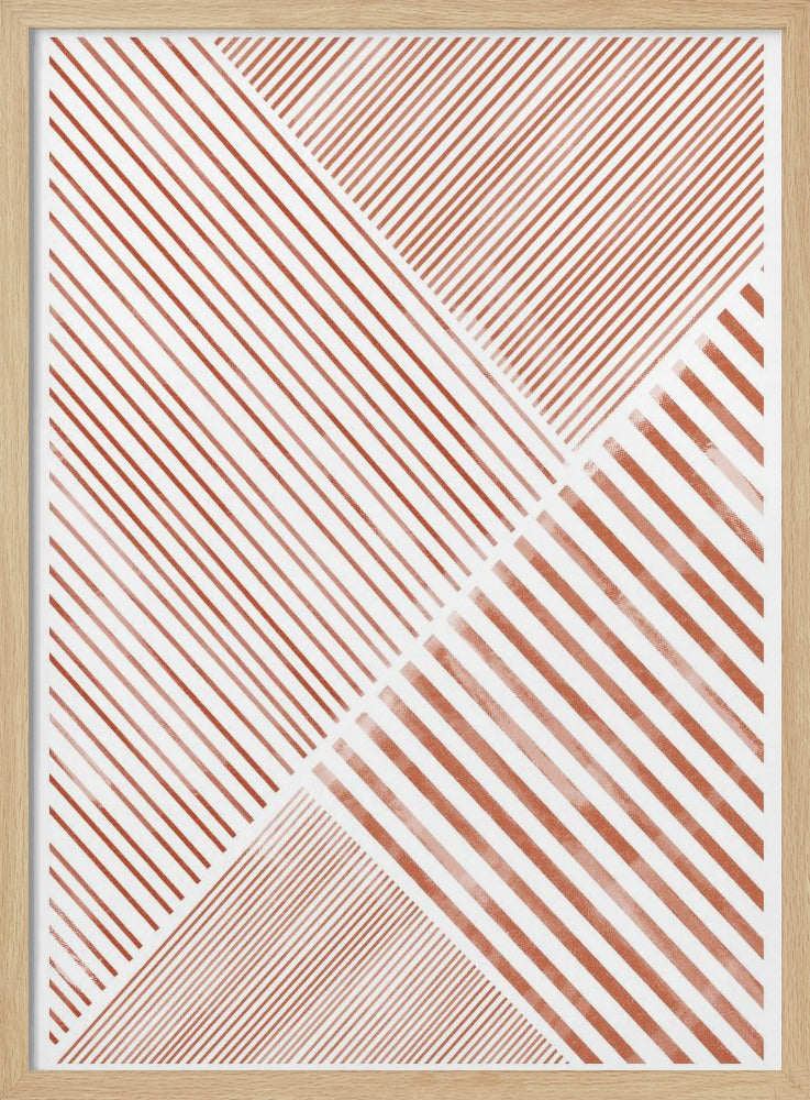Crimson Stripes Dance | Poster