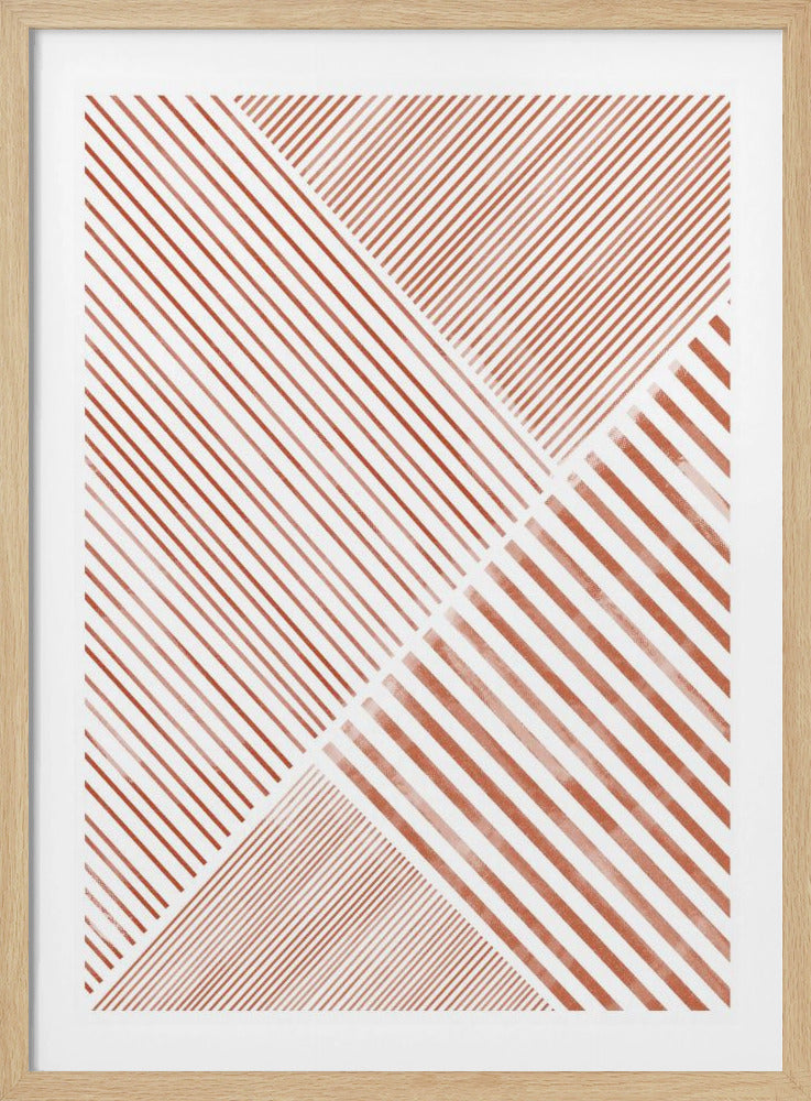 Crimson Stripes Dance | Poster