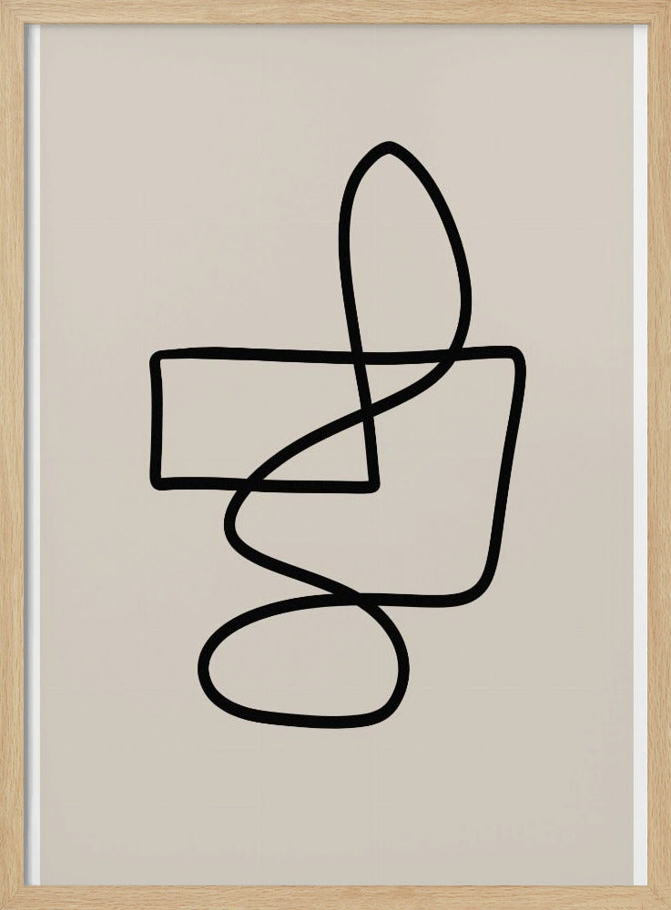 Graceful Looping Lines | Poster