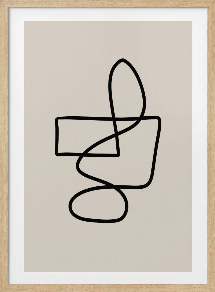 Graceful Looping Lines | Poster