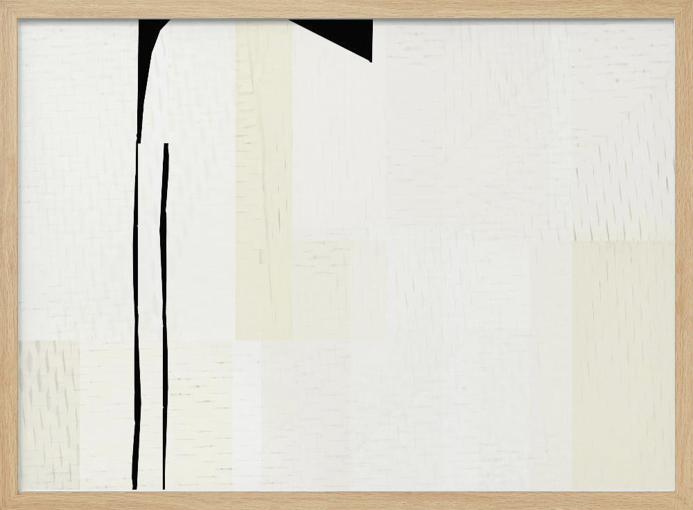 White Woven Art 1 | Poster