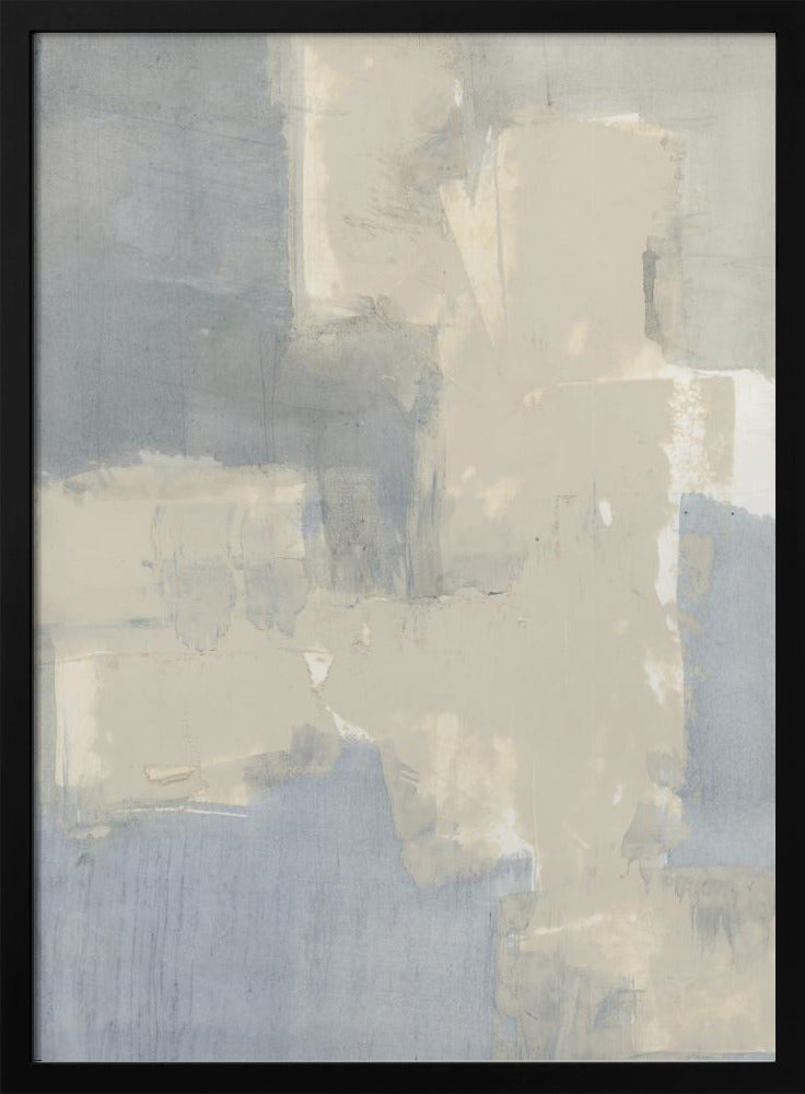 Abstract Neutral Grey and Beige Shapes 1 | Poster