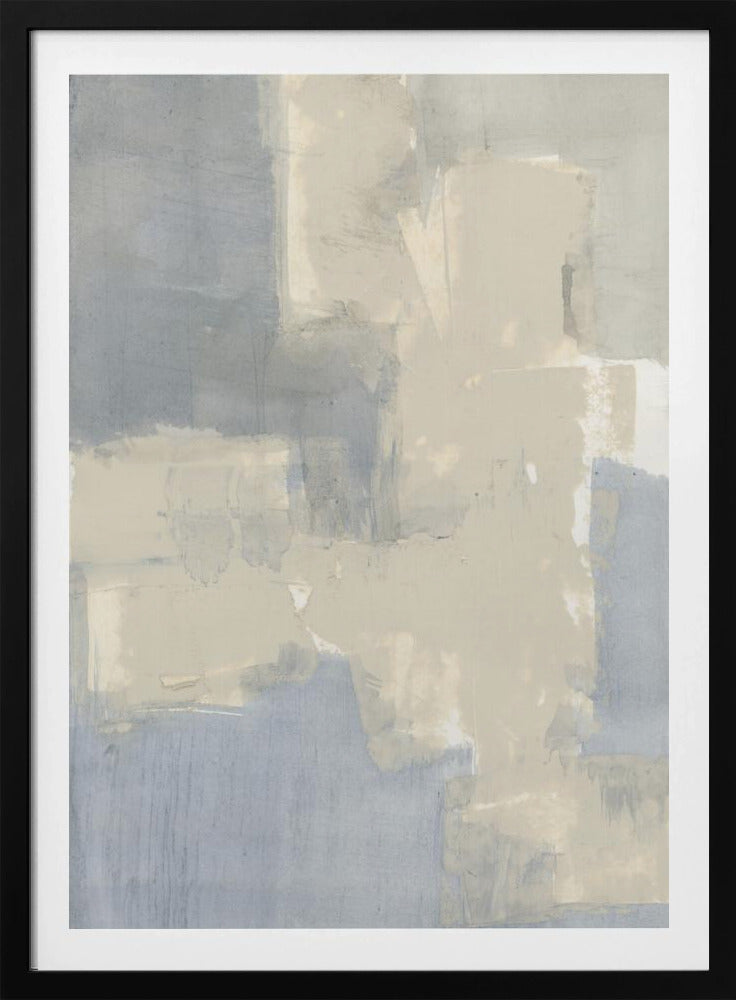 Abstract Neutral Grey and Beige Shapes 1 | Poster
