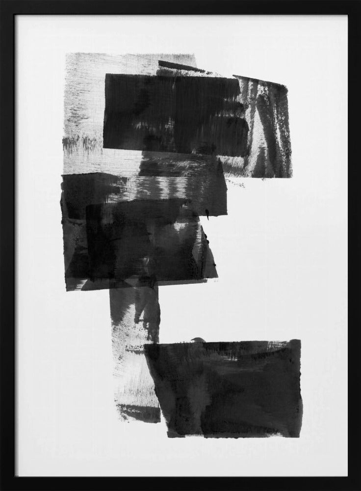 Black and White Abstract Composition No.1 | Poster