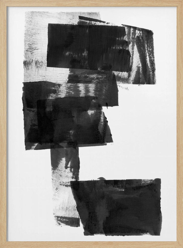 Black and White Abstract Composition No.1 | Poster