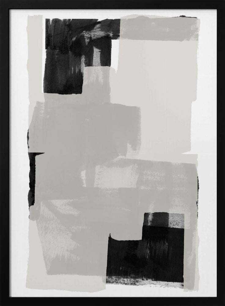 Black and White Abstract Composition No.3 | Poster
