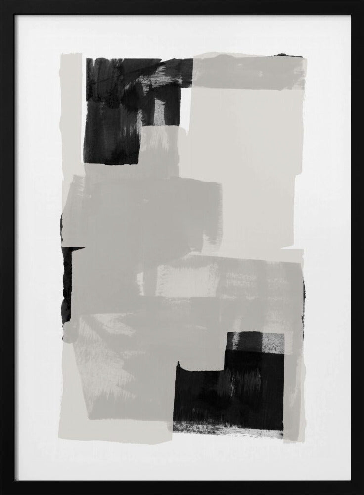 Black and White Abstract Composition No.3 | Poster