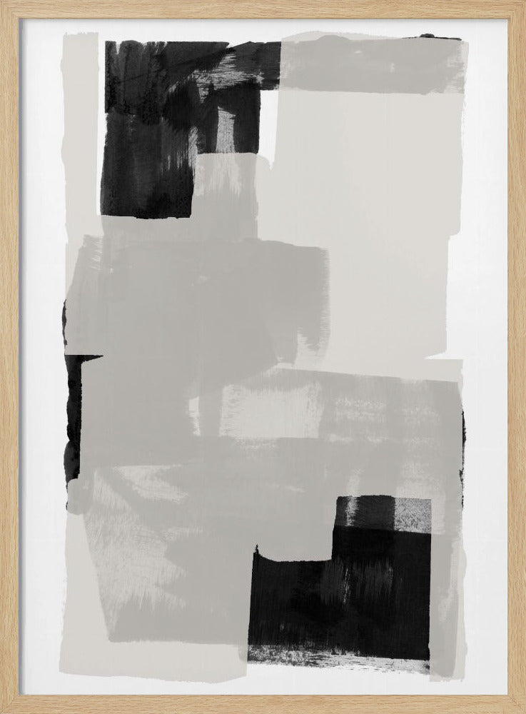 Black and White Abstract Composition No.3 | Poster